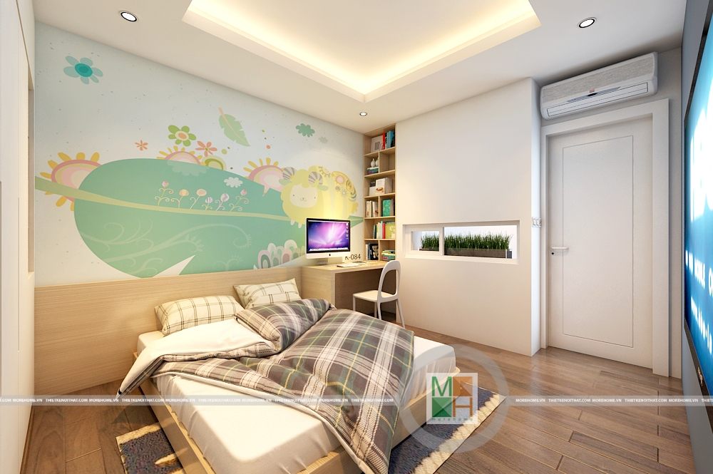Thiết kế nội thất phòng ngủ chung cư Timescity Hai Bà Trưng Hà Nội